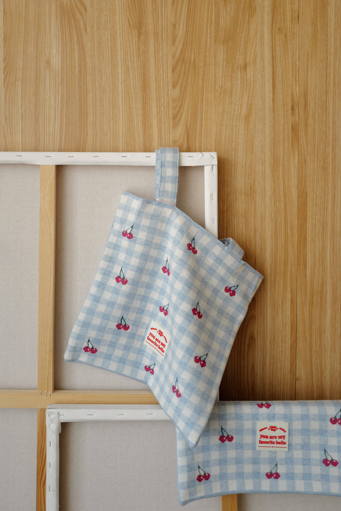 Valentine's Day Cherry Blossom Knit Tote Bag
