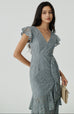 A love letter lace dress in blue