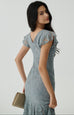 A love letter lace dress in blue