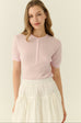 Soft rib knit top