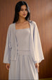 Cool breeze V neck cardigan in blue