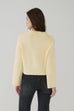 Darcy zipper cardigan in Yellow