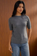 Pearl necklace knit top