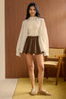 Her everyday stripes shirt in beige