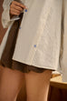 Her everyday stripes shirt in beige