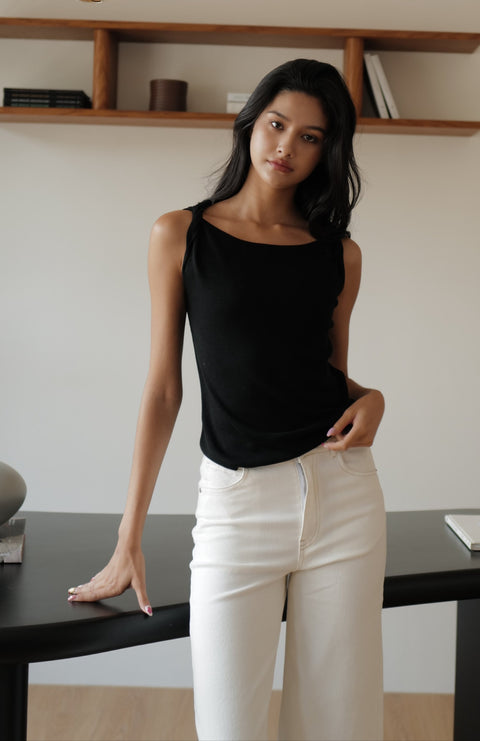 Midnight whisper knit top