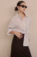 Casual daily stripe shirt in blue