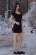 Xmas knit square neck bra Dress
