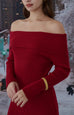 Winterberry Knit Dress in Red/Black