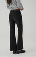Wool blend flared pants in Black