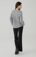 Wool blend flared pants in Black
