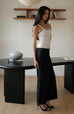 Soft line y-back tank in white/grey