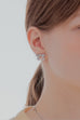 925 Signature Crystal Ribbon Earring (L)